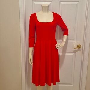 Eliza J red midi dress size 10